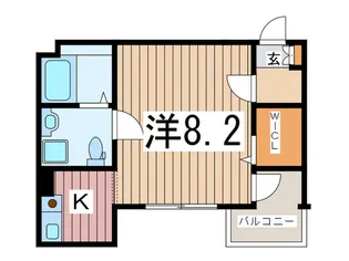 リリ-大袋【3階】の間取り