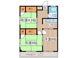 田園ハイツの間取り