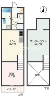アドバンスIKENOUE【1階】の間取り
