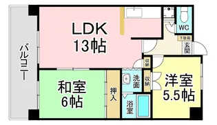アーバンプラザ21【5階】の間取り
