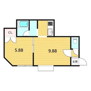KSハイツ前田【3階】の間取り