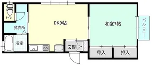 リバーサイド苫生II【2階】の間取り
