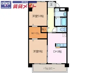 栗真MSビル【4階】の間取り