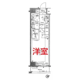 アクサス大森西アジールコート【5階】の間取り
