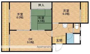 サンテラス清水【2階】の間取り