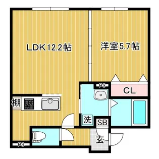 K.FLEVANCE【2階】の間取り