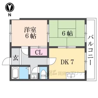 グランドール桜井【4階】の間取り