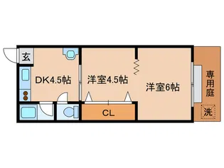 ルネ横木【1階】の間取り
