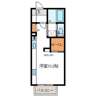 メビュースタウンVIA【2階】の間取り