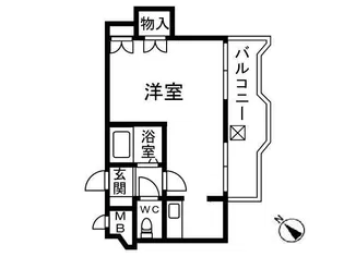 サンピア福岡【8階】の間取り