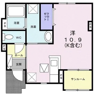たまてらす【1階】の間取り