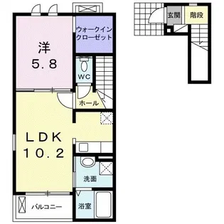 ポラリス.M II【2階】の間取り