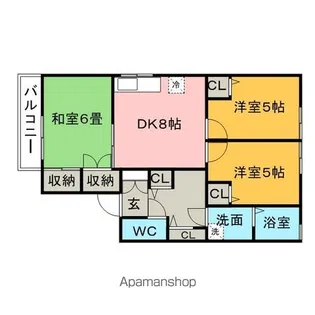 スクエアIII棟【1階】の間取り