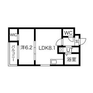 MOVE八田NORTH【2階】の間取り