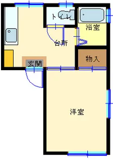 群馬県前橋市大手町1【アパート】の間取り