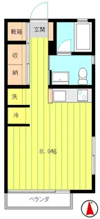 Apartment高井戸【1階】の間取り