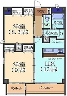ファーストレーベン彦三ANNEX【7階】の間取り