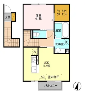 グランソレイユ【2階】の間取り