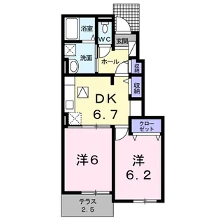 グランデール V【1階】の間取り