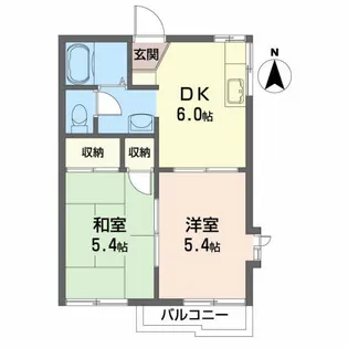 J’sヒルズ【2階】の間取り