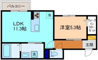 AIKU(アイク)【1階】の間取り