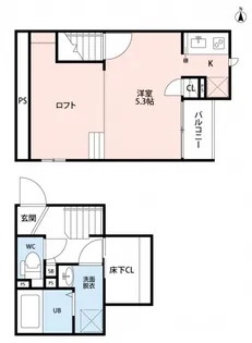 CB春日部プレナ【1階】の間取り