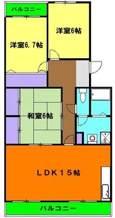キャッスルMR【4階】の間取り