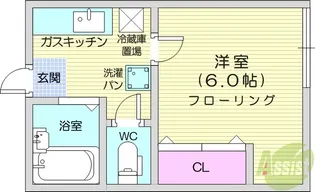 アーバンハイツ北の杜【2階】の間取り