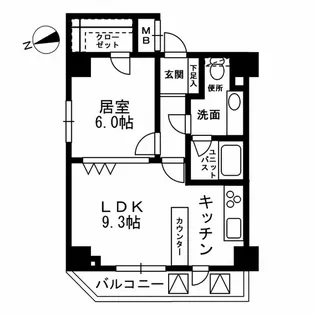 KDXレジデンス文京湯島【11階】の間取り
