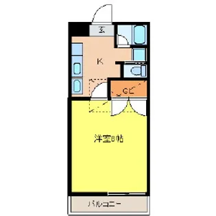 モンターニュ柏木【1階】の間取り