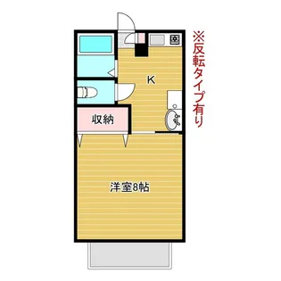 福島県郡山市安積4【アパート】の間取り