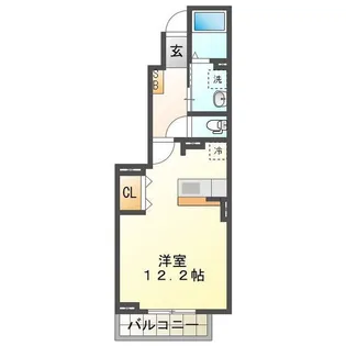 サフラン【1階】の間取り