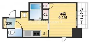 ル・パルトネール天王寺真田山【5階】の間取り