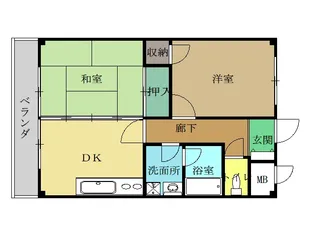 グリーンヒル【2階】の間取り