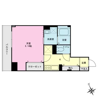 プライムネクサス穴守稲荷【4階】の間取り