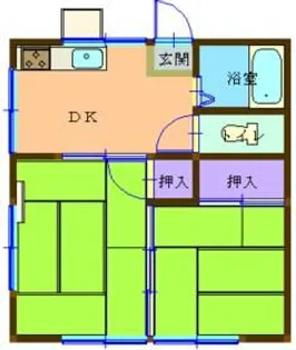 リバーコーポ【1階】の間取り