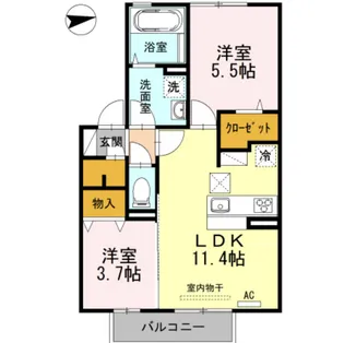 シュトラール【1階】の間取り