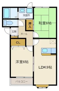 サニーライフD【2階】の間取り