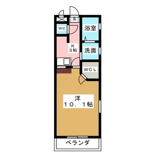 KII-OKASAN B.参番館【4階】の間取り