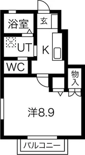 クラヴィア【1階】の間取り