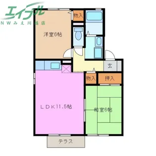 フォレストハイツ【1階】の間取り