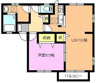 メゾン・セードル【1階】の間取り