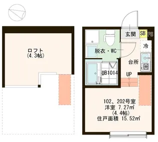 ハーモニーテラス瑞江【2階】の間取り
