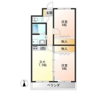 ハイツパルソー【2階】の間取り