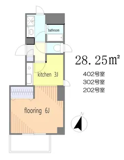 メゾンドゥエーム【2階】の間取り