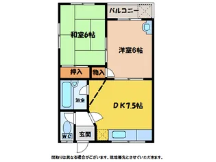 C.H稲田マンション領家【2階】の間取り