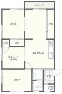 プラザ75【2階】の間取り