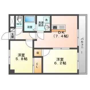 ウインドヒル守口【4階】の間取り