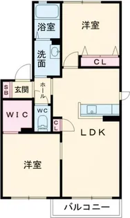 グランドパルク A棟【1階】の間取り