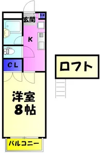 ドゥミル津田沼【2階】の間取り